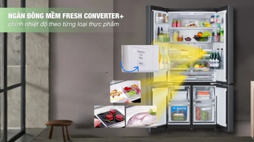 Tủ lạnh LG Inverter 607 lít Multi Door F61BMD - Giá rẻ nhất hôm nay - Ảnh 5