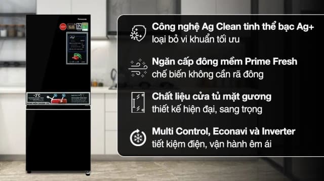 So sánh giá Tủ lạnh Panasonic Inverter 255 lít NR-BV281BGMV rẻ nhất? - Ảnh 3