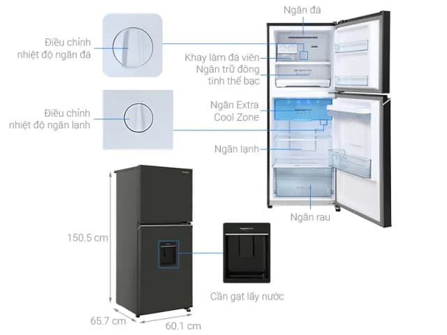 So sánh giá Tủ lạnh Panasonic Inverter 265 lít NR-TV301GVKV rẻ nhất? - Ảnh 10