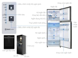 Tủ lạnh Panasonic Inverter 366 lít NR-TL381GVKV - Giá rẻ nhất hôm nay - Ảnh 2