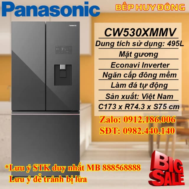 Top 1 so sánh giá Tủ lạnh Panasonic Inverter 487 lít Multi Door NR-XZ550CWKV - Tìm sản phẩm giá rẻ nhất - Ảnh 18