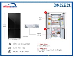 Tủ lạnh Panasonic Inverter 525 lít Multi Door NR-XZ590CWKV - Giá rẻ nhất hôm nay - Ảnh 16