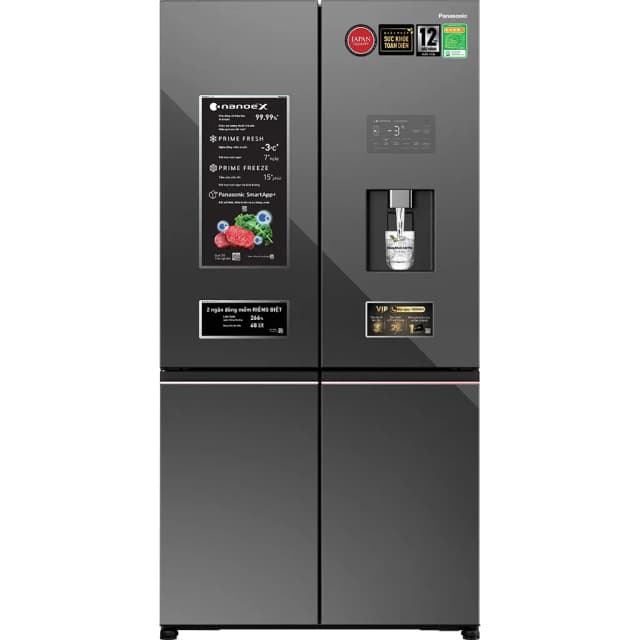 So sánh giá Tủ lạnh Panasonic Inverter 621 lít PRIME+ Edition Multi Door NR-XY680YMMV rẻ nhất?