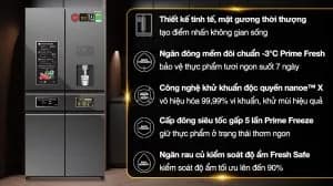 So sánh giá Tủ lạnh Panasonic Inverter 650 lít PRIME+ Edition Multi Door NR-WY720ZMMV rẻ nhất? - Ảnh 6