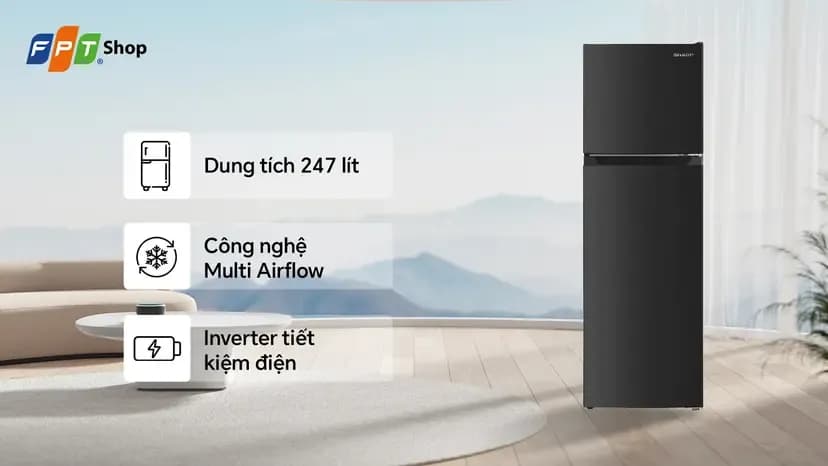 Tủ lạnh Sharp Inverter 247 lít SJ-X270V-DG - Giá rẻ nhất hôm nay - Ảnh 9
