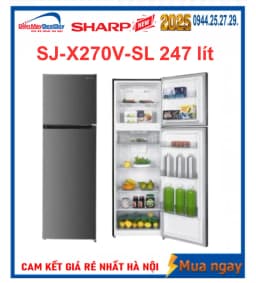 Tủ lạnh Sharp Inverter 247 lít SJ-X270V-SL - Giá rẻ nhất hôm nay - Ảnh 8
