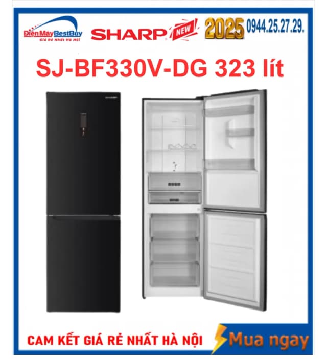So sánh giá Tủ lạnh Sharp Inverter 323 lít SJ-BF330V-DG rẻ nhất? - Ảnh 13