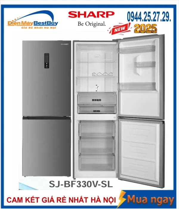 So sánh giá Tủ lạnh Sharp Inverter 323 lít SJ-BF330V-SL rẻ nhất? - Ảnh 7