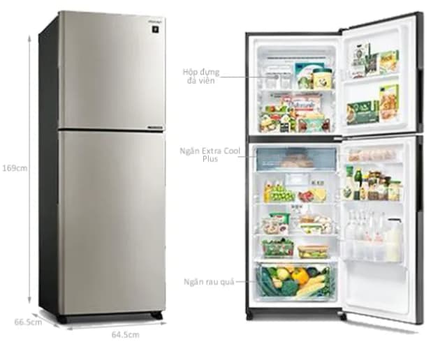 So sánh giá Tủ lạnh Sharp Inverter 330 lít SJ-XP352AE-SL rẻ nhất? - Ảnh 5