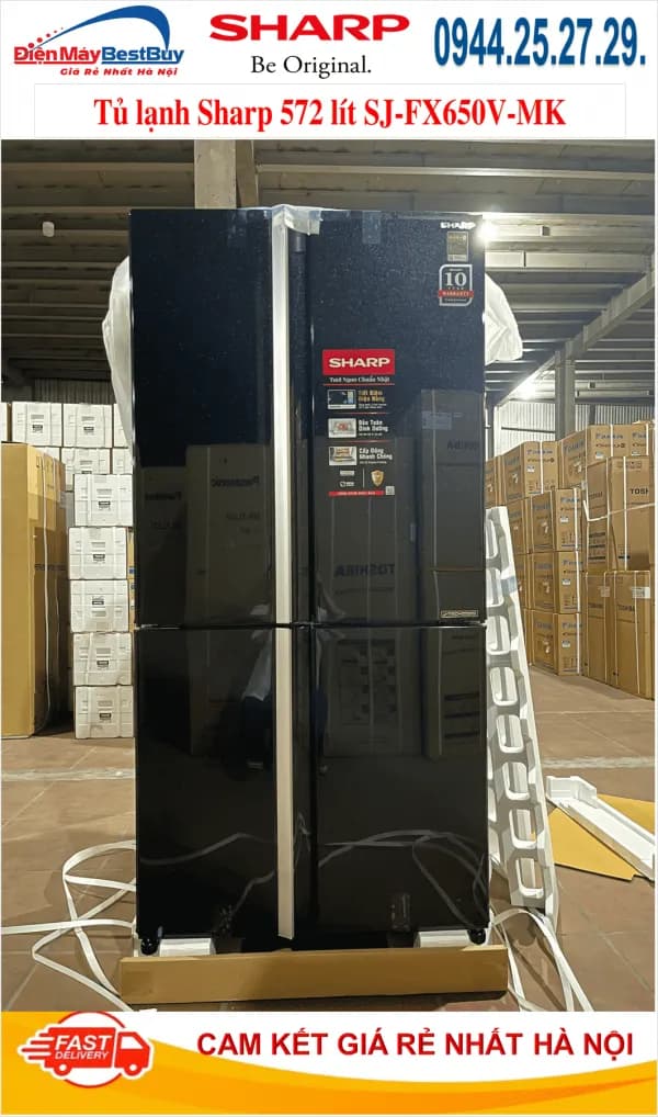 So sánh giá Tủ lạnh Sharp Inverter 572 lít Multi Door SJ-FX650V-MK rẻ nhất? - Ảnh 13