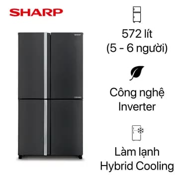 So sánh giá Tủ lạnh Sharp Inverter 572 lít Multi Door SJ-FX650V-MK rẻ nhất? - Ảnh 5