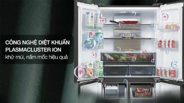 So sánh giá Tủ lạnh Sharp Inverter 611 lít Multi Door SJ-FXPI700VG-BK rẻ nhất? - Ảnh 15