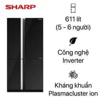 So sánh giá Tủ lạnh Sharp Inverter 611 lít Multi Door SJ-FXPI700VG-BK rẻ nhất? - Ảnh 10