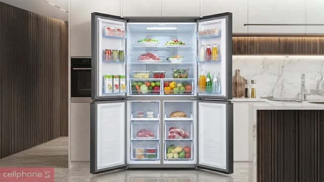 So sánh giá Tủ lạnh Sharp Inverter Multi Door 421 lít SJ-FXP510V-MG rẻ nhất? - Ảnh 8