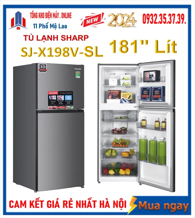 So sánh giá Tủ lạnh Sharp Inverter 181 lít SJ-X198V-DG rẻ nhất? - Ảnh 11