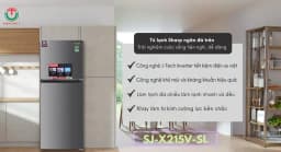 Tủ lạnh Sharp Inverter 197 lít SJ-X215V-SL - Giá rẻ nhất hôm nay - Ảnh 15