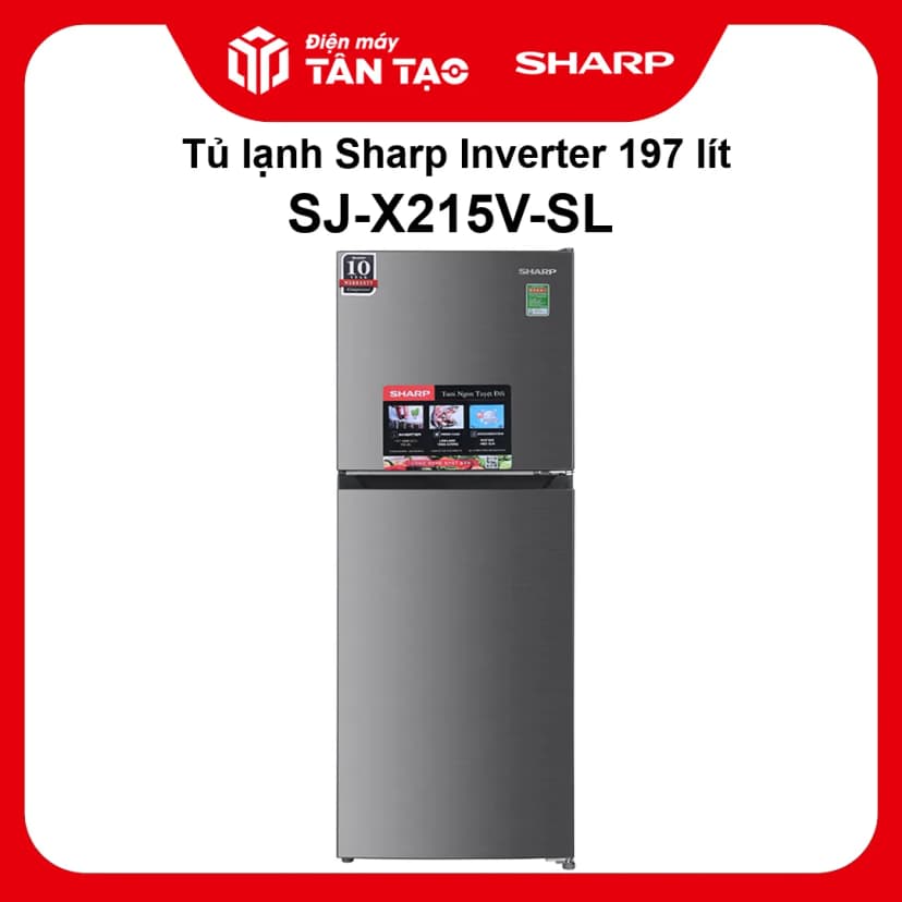 Tủ lạnh Sharp Inverter 197 lít SJ-X215V-SL - Giá rẻ nhất hôm nay - Ảnh 19