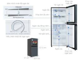 So sánh giá Tủ lạnh Toshiba Inverter 271 lít GR-RT349WE-PMV(68) - Tìm sản phẩm giá rẻ nhất - Ảnh 3