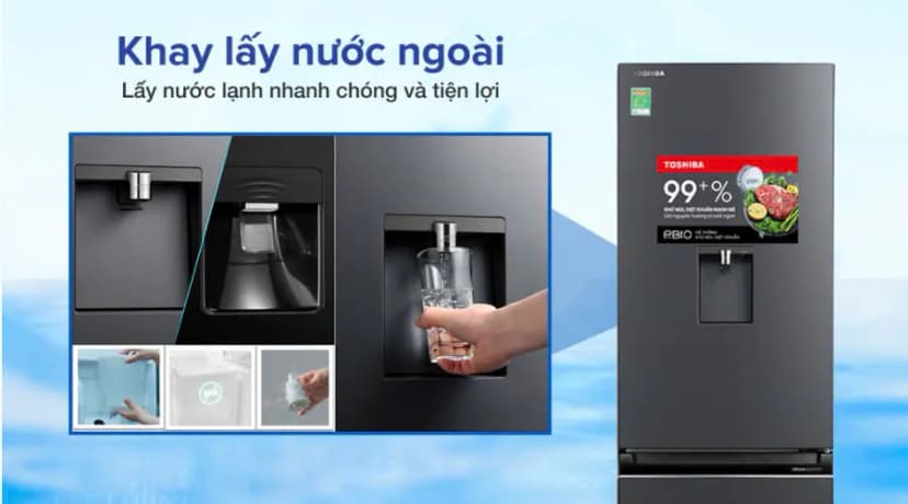 Tủ lạnh Toshiba Inverter 322 lít GR-RB405WE-PMV(06)-MG - Giá rẻ nhất hôm nay - Ảnh 2