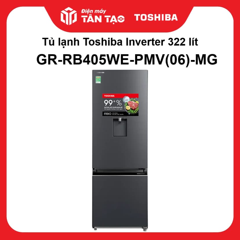 Tủ lạnh Toshiba Inverter 322 lít GR-RB405WE-PMV(06)-MG - Giá rẻ nhất hôm nay - Ảnh 13