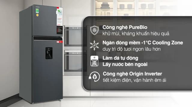 So sánh giá Tủ lạnh Toshiba Inverter 336 lít GR-RT435WEA-PMV(06)-MG rẻ nhất? - Ảnh 8