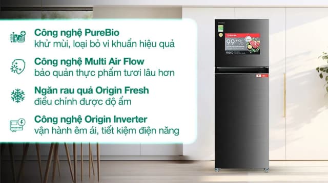 So sánh giá Tủ lạnh Toshiba Inverter 338 lít GR-RT468WE-PMV(58)-MM rẻ nhất? - Ảnh 2
