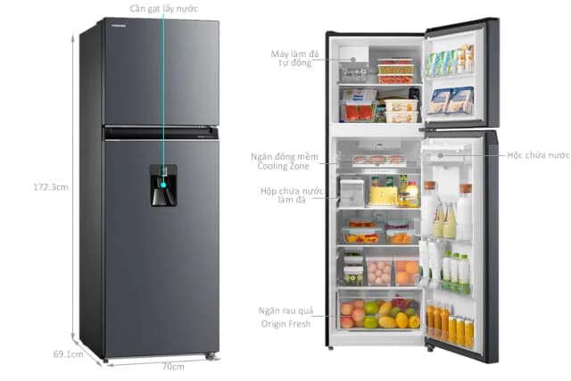 So sánh giá Tủ lạnh Toshiba Inverter 409 lít GR-RT535WEA-PMV(06)-MG rẻ nhất? - Ảnh 13