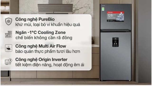 So sánh giá Tủ lạnh Toshiba Inverter 409 lít GR-RT535WEA-PMV(06)-MG rẻ nhất? - Ảnh 9