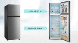 Tủ lạnh Toshiba Inverter 411 lít GR-RT559WE-PMV(58)-MM - Giá rẻ nhất hôm nay - Ảnh 3