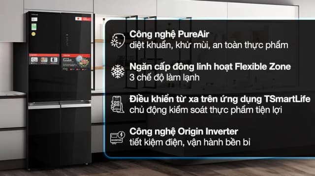 Top 1 so sánh giá Tủ lạnh Toshiba Inverter 520 lít Multi Door GR-RF680WI-PGV(D4) - Tìm sản phẩm giá rẻ nhất - Ảnh 3