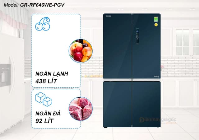 Top 1 so sánh giá Tủ lạnh Toshiba Inverter 520 lít Multi Door GR-RF680WI-PGV(D4) - Tìm sản phẩm giá rẻ nhất - Ảnh 47