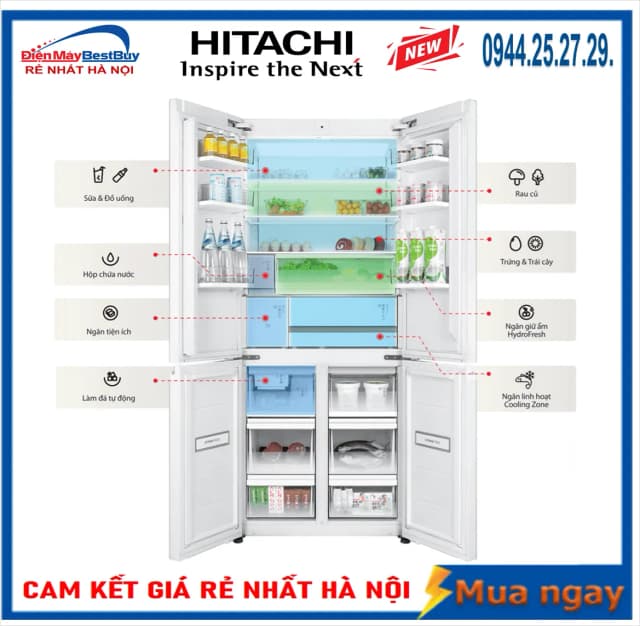 Top 1 so sánh giá Tủ lạnh Toshiba Inverter 520 lít Multi Door GR-RF680WI-PGV(D4) - Tìm sản phẩm giá rẻ nhất - Ảnh 78