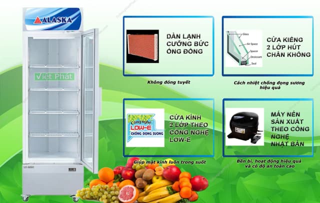 So sánh giá Tủ mát Alaska 525 lít LC-525C rẻ nhất? - Ảnh 6