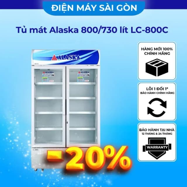 So sánh giá Tủ mát Alaska Inverter 800 lít LCI-800DX rẻ nhất? - Ảnh 19