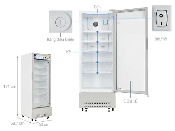 So sánh giá Tủ mát Aqua 320 Lít AQS-AF440N rẻ nhất? - Ảnh 3