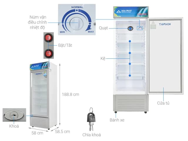 So sánh giá Tủ mát Hoà Phát 242 lít HSR S6242 rẻ nhất? - Ảnh 4