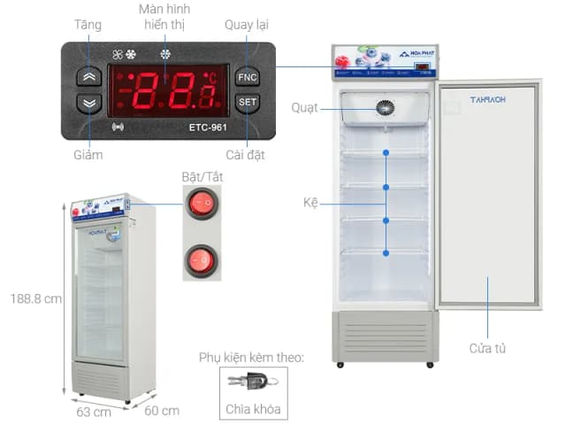 So sánh giá Tủ mát Hoà Phát 280 lít HSR D6280 rẻ nhất? - Ảnh 15