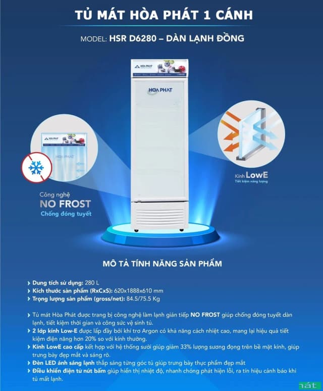 So sánh giá Tủ mát Hoà Phát 280 lít HSR D6280 rẻ nhất? - Ảnh 16