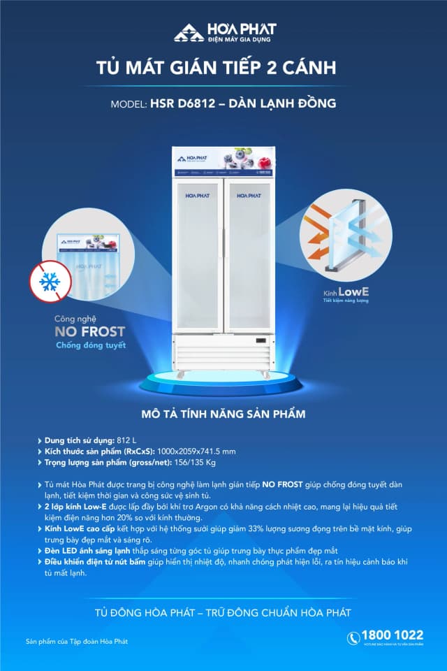 So sánh giá Tủ mát Hòa Phát 812 lít HSR D6812 rẻ nhất? - Ảnh 19
