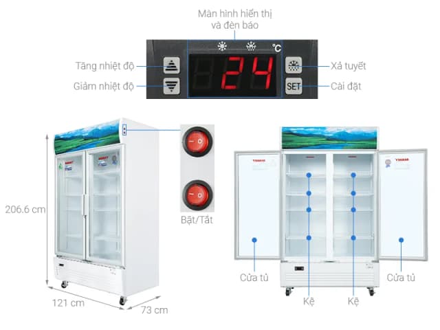 So sánh giá Tủ mát Sanaky 1100 lít VH-1209HP rẻ nhất? - Ảnh 6