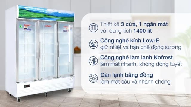 So sánh giá Tủ mát Sanaky 1400 lít TM.VH1520HP rẻ nhất? - Ảnh 2