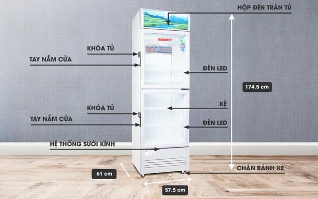 So sánh giá Tủ mát Sanaky 240 lít VH-308WL rẻ nhất? - Ảnh 7