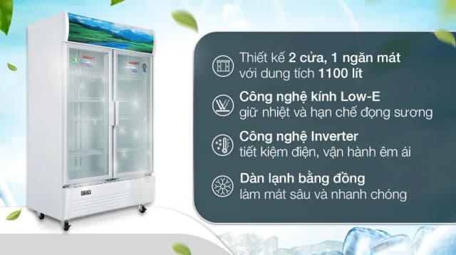 So sánh giá Tủ mát Sanaky Inverter 1100 lít TM.VH1209HP3 rẻ nhất? - Ảnh 2