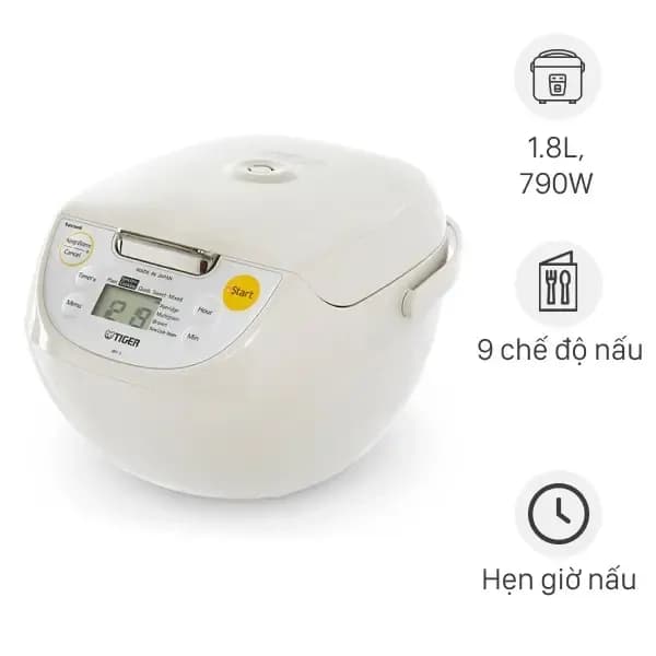 So sánh giá Nồi cơm điện tử Tiger 1.8 lít JBV-S18W rẻ nhất? - Ảnh 4