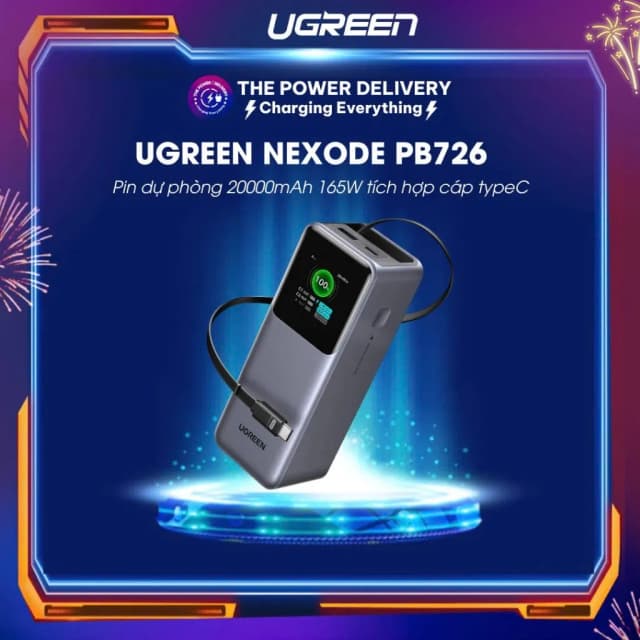 So sánh giá Pin sạc dự phòng 20000mAh Type C PD QC 3.0 165W Ugreen PB726 kèm Cáp dây rút Type C rẻ nhất? - Ảnh 5