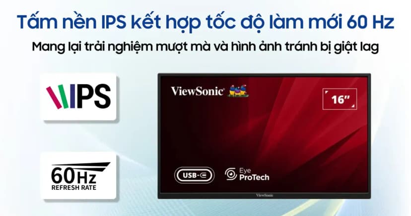 Màn hình di động Viewsonic VA1650 (16 inch Full HD, IPS, 60Hz, 7ms) - Giá rẻ nhất hôm nay - Ảnh 13