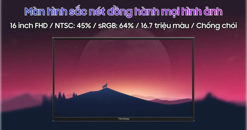 Màn hình di động Viewsonic VA1650 (16 inch Full HD, IPS, 60Hz, 7ms) - Giá rẻ nhất hôm nay - Ảnh 15