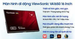Màn hình di động Viewsonic VA1650 (16 inch Full HD, IPS, 60Hz, 7ms) - Giá rẻ nhất hôm nay - Ảnh 5