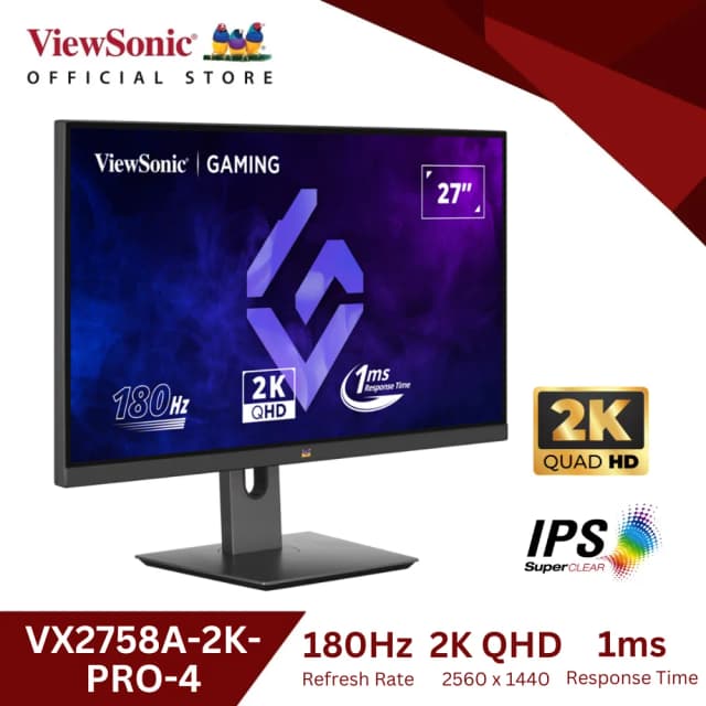 Top 1 so sánh giá Màn hình Gaming Viewsonic VX2758A-2K-PRO-4 27 inch 2K/IPS/180Hz/1ms - Tìm sản phẩm giá rẻ nhất - Ảnh 3