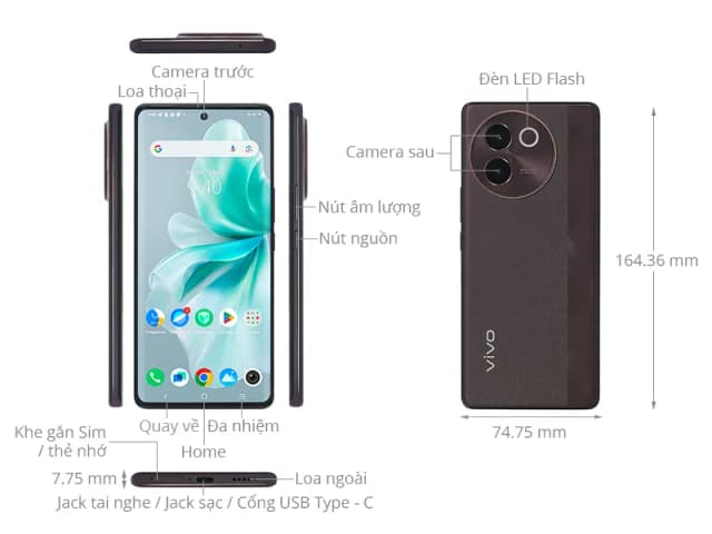 Điện thoại vivo V30e 5G 12GB/256GB - 6